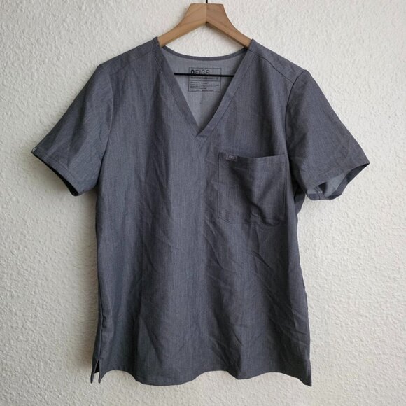Figs Catarina One-Pocket Scrub Top Graphite Women's Size Large - Picture 1 of 7